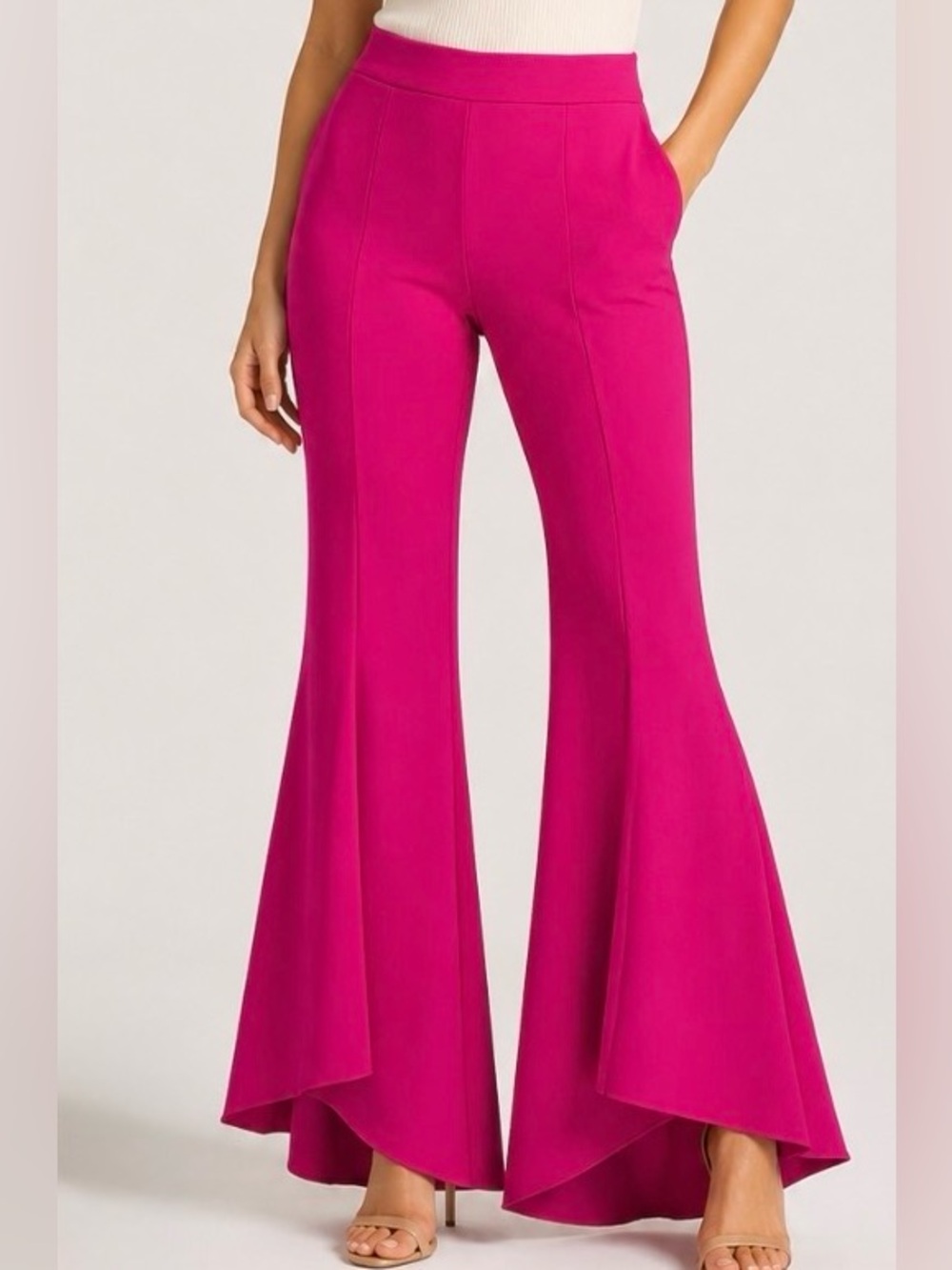 I.N.C. International Pink Stretch Flare Pants